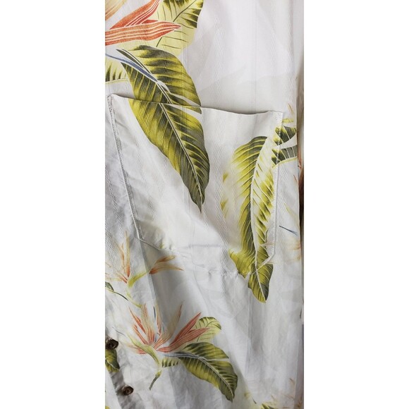 Tommy Bahama Shirt Mens 3XT 100% Silk Hawaiian Aloha Floral Button Tropical - Picture 5 of 11